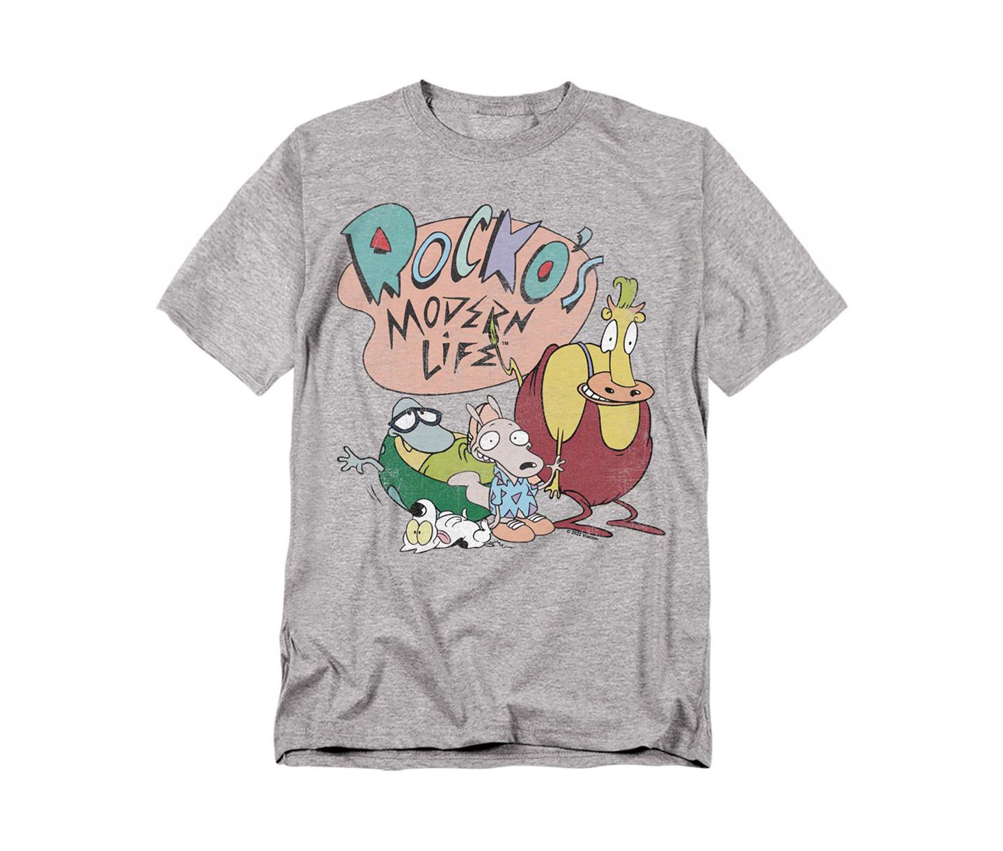 Мужская футболка Logovision Rocko s Modern Life Rocko's Modern Life Logo Group, цвет: Меланжевый — фото 1