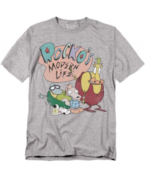 Мужская футболка Logovision Rocko s Modern Life Rocko's Modern Life Logo Group, цвет: Меланжевый