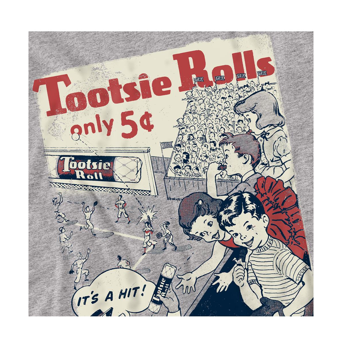 Logovision Men's Tootsie Roll A Hit T-Shirt