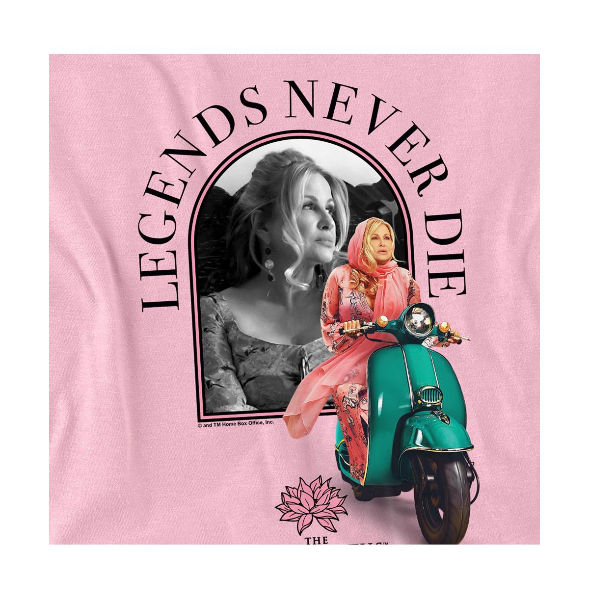 Logovision Men's White Lotus Legends Never Die T-Shirt