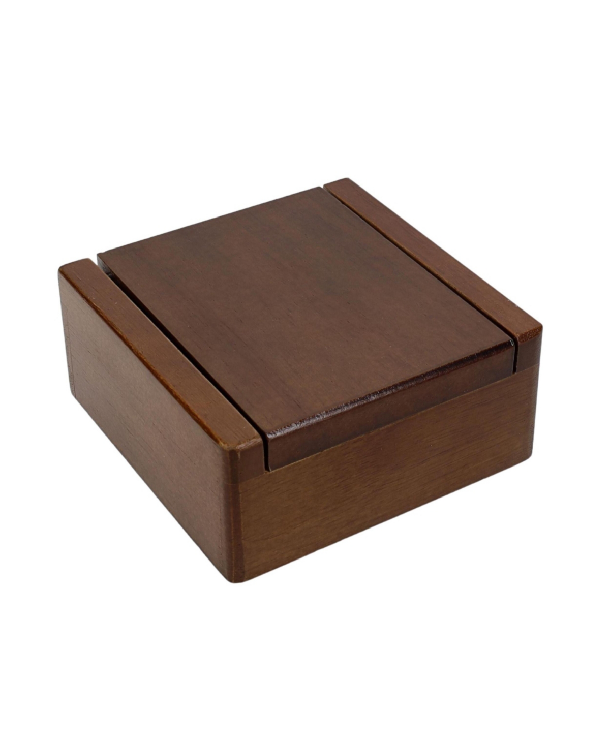 We Games Old-fashioned Metal Jacks In A Walnut Stain Wooden Box In Brown