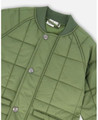 Big Boys Quilted Mid-Season Jacket Khaki