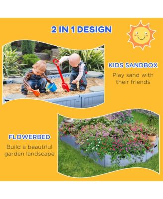 Kids Outdoor box with Seat Board, Cover, Light