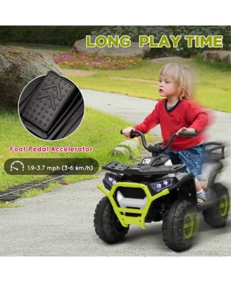 12V Kids ATV, 4 Wheeler with Spring Suspension, Storage,