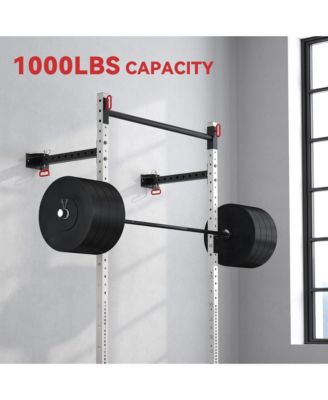 Folding Squat Rack with Pull Up Bar, 1000 Pounds Capacity,
