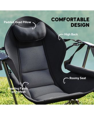 Hammock Camping Chair Set of 2 with Adjustable Back,