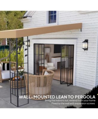 10' x 10' Outdoor Pergola Canopy, Metal Patio Canopy,
