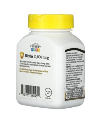 Biotin  10 000 mcg  -  360 Tablets
