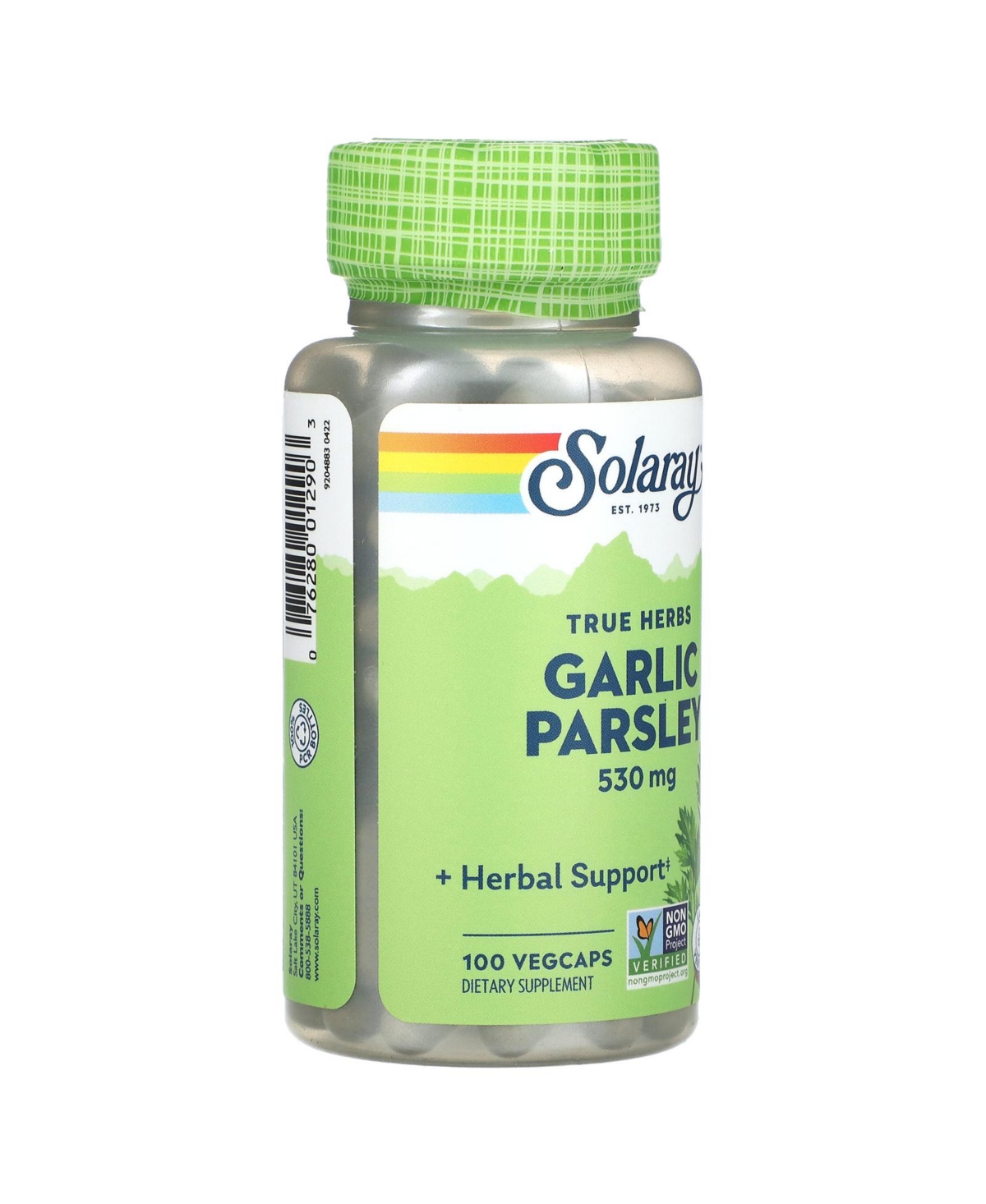Solaray True Herbs Garlic Parsley 530 mg