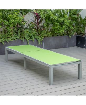 Marlin Patio Chaise Lounge Chair With Grey Aluminum Frame