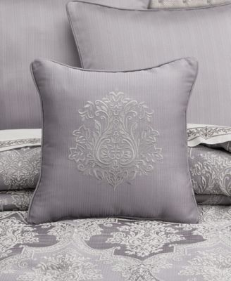 Mary Embroidered Decorative Pillow, 18" x 18"