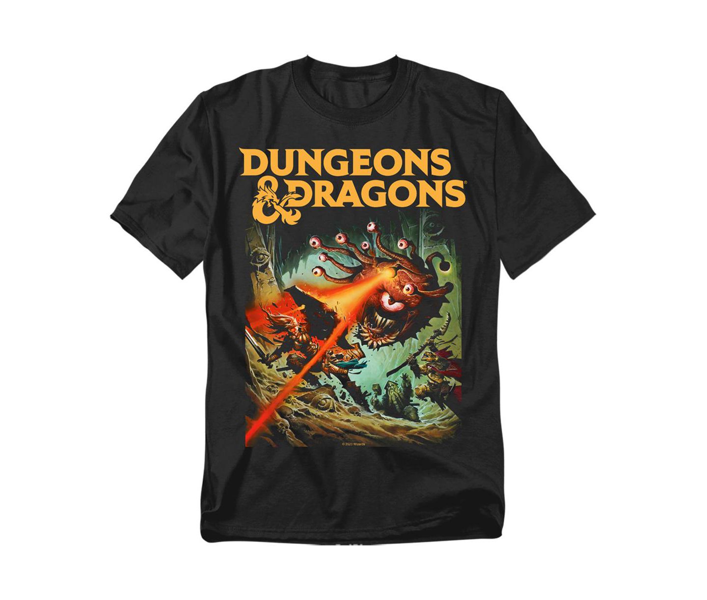 Мужская футболка D&D Dungeons And Dragons Beholder Strike, цвет: Чёрный — фото 1