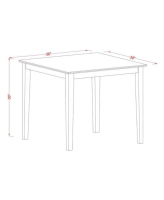 3 Pc Counter height Table-Square gathering Table and 2 Stools