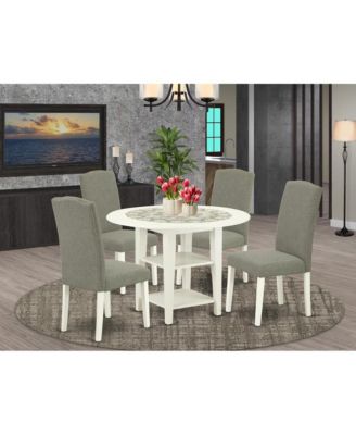 Dining Room Set Linen White