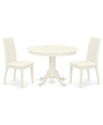 Kitchen Table and 2 Wood Dining Chairs Dining Room Set