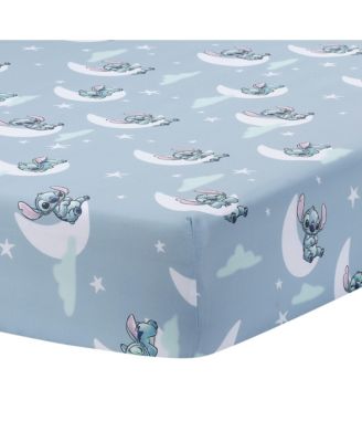 Baby Disney Stitch 3-Piece Blue Nursery Crib Bedding Set