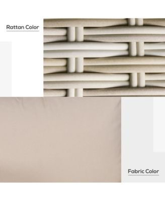 3 Piece Patio Furniture, Balcony Table & Chairs, Cushions,