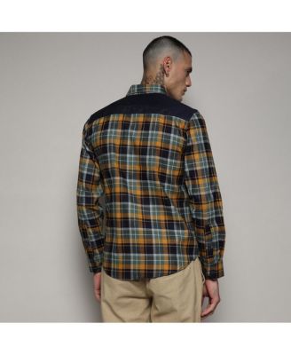 Men's Checks Cyan Shirt