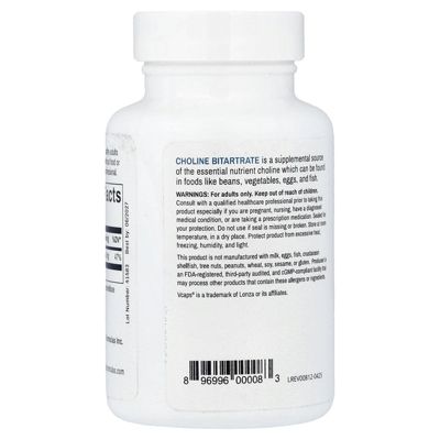 Choline Bitartrate  260 mg  -  60 Capsules