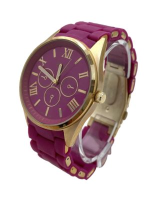 Purple Silicone Band Every Day Women Watch