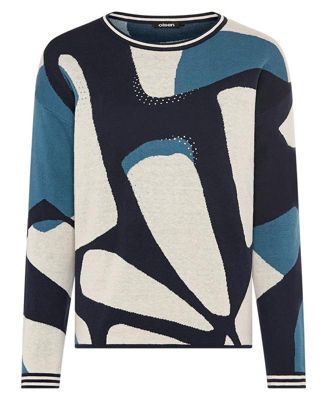 Modern Graphic Embellished Sweater