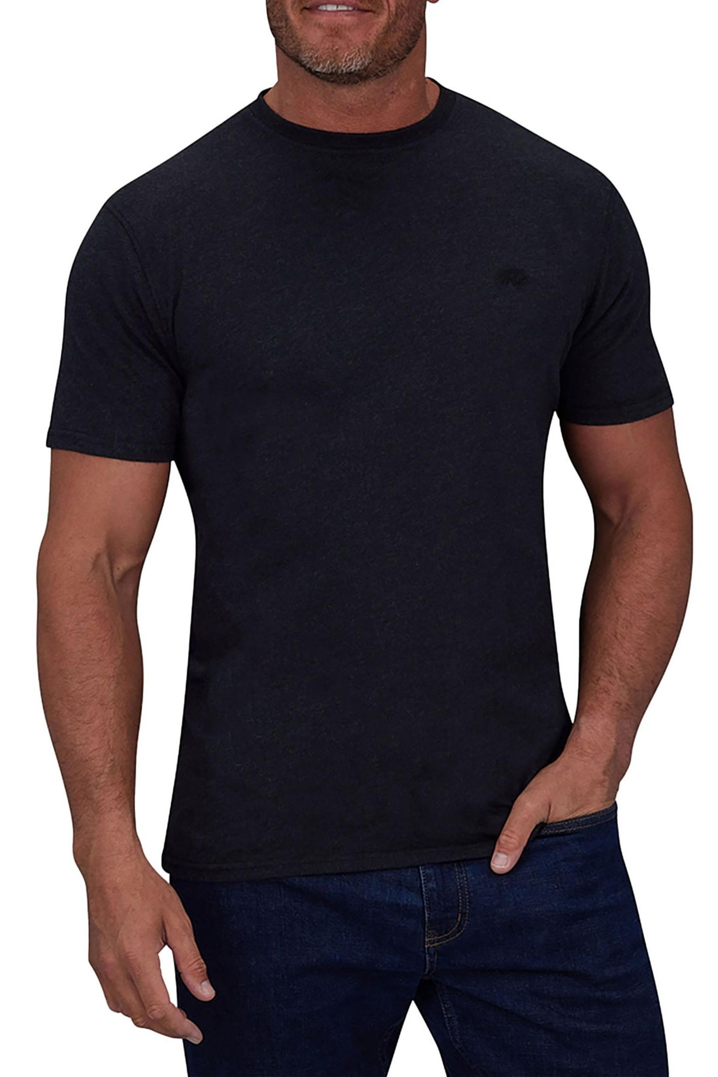 Мужская футболка Raging Bull Classic Crew Neck Logo, цвет: Чёрный — фото 7