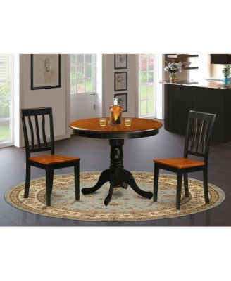 Dining set - 3 Pcs with 2 Wood Chairs