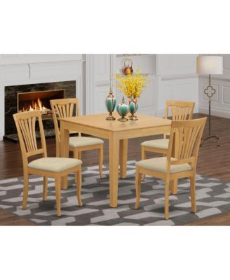 5 Pc Kitchen Table set  Wood  - Kitchen dinette Table and 4 Dining Chairs