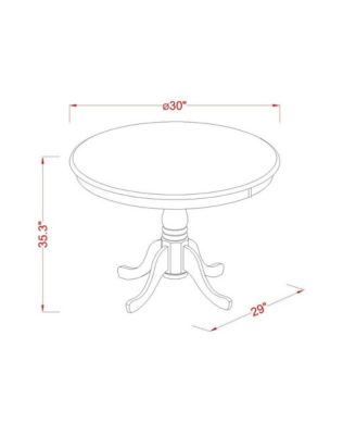 3 Pcpub Table set - high top Table and 2 dinette Chairs