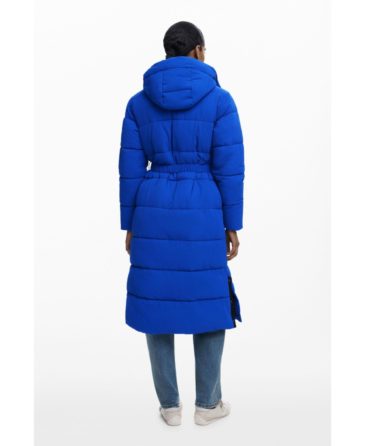 Desigual Women's Long padded jacket with belt
