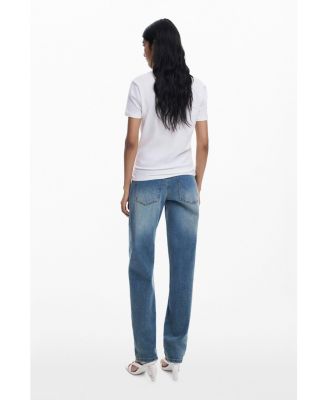 Women's "D" strass T-shirt