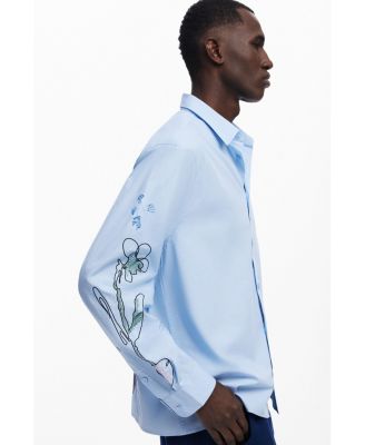 Men's Long-sleeve shirt with embroidery