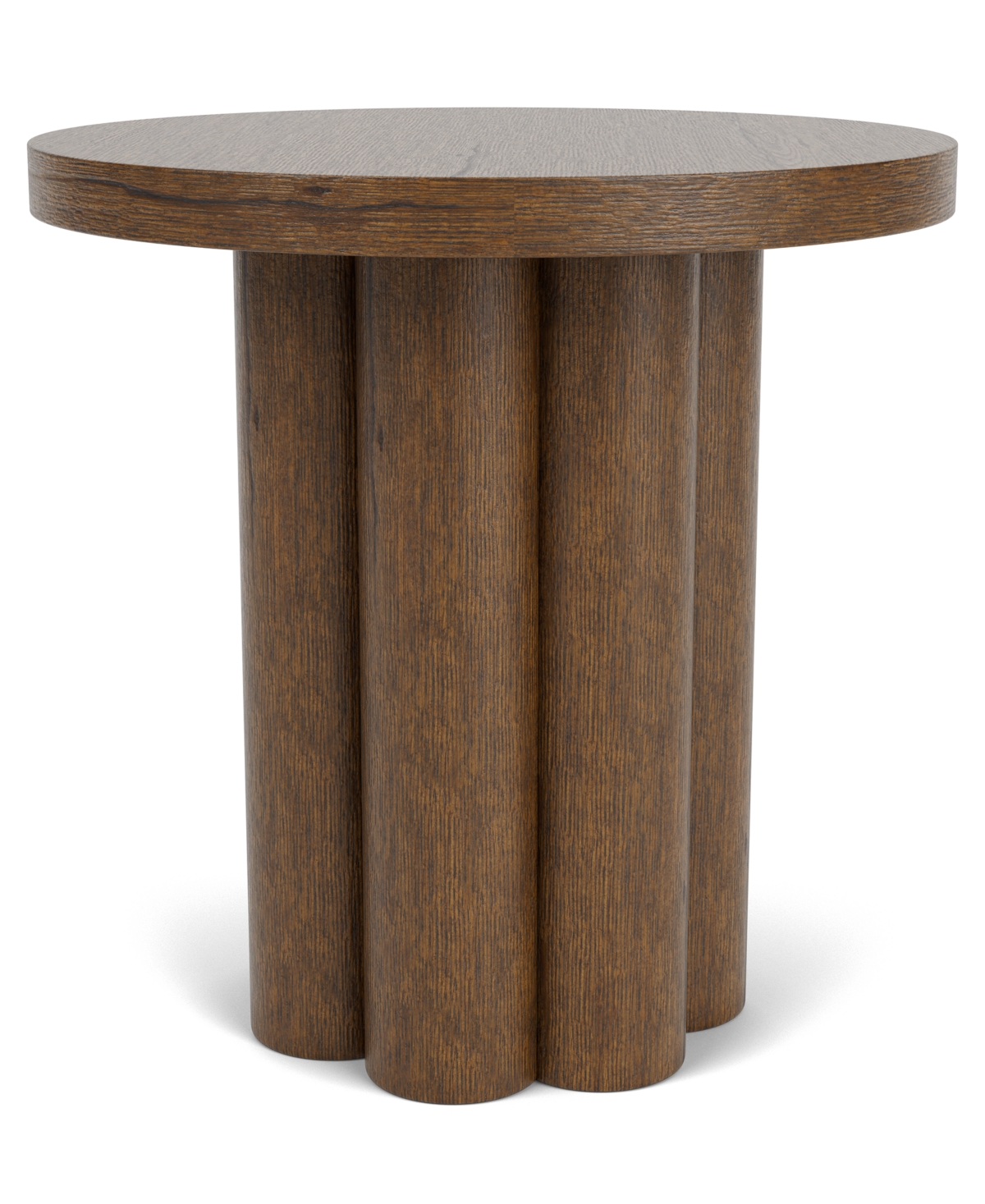 Macy's Santa Cruz 24" Wood Bunching End Table In Brown