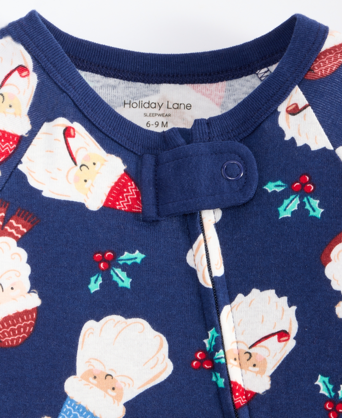Holiday Lane Baby Cotton Santa Coveralls, Macy's Exclusive