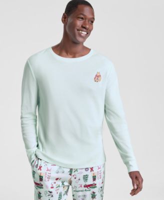Men's Winter Holiday Cotton Pajama Set, Macy's Exclusive