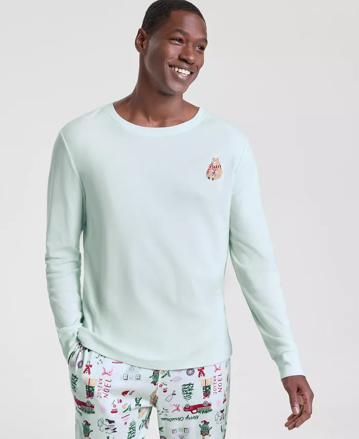 Men's Winter Holiday Cotton Pajama Set - thumbnail 3