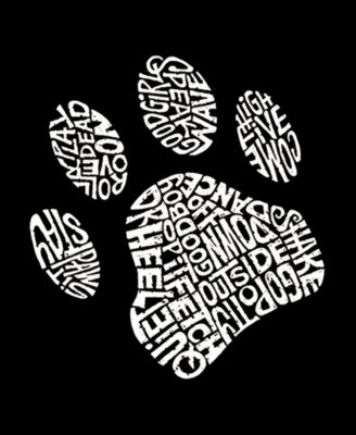 Plus Size Dog Paw Word Art Tank Top