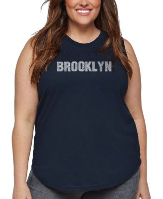Plus Size Brooklyn Neighborhoods Word Art Tank Top