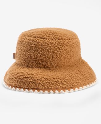 Fluff & Satin Reversible Scalloped Edge Bucket Hat