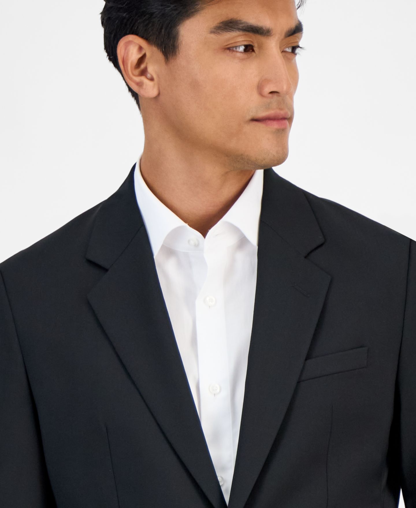 Мужская куртка Hugo Boss Modern-Fit Solid Wool-Blend Suit Separate, цвет: Чёрный — фото 3