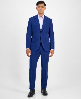 Hugo Boss Hugo By  Mens Modern Fit Plaid Suit Separates In Blue