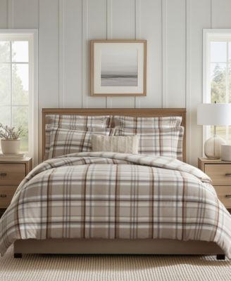 Spencer Plaid Flannel 3-Pc. Duvet Cover Set, Full/Queen