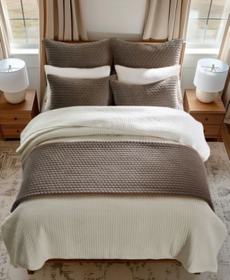 Home Velvet Stitch Reversible 3-Pc. Quilt Set, King/California King