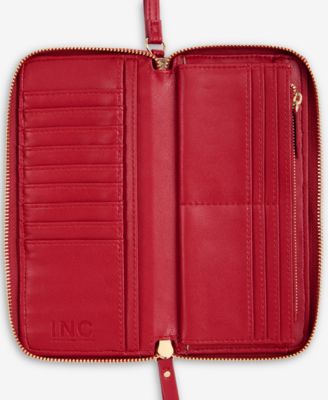 Boxed Hazel Ruched Zip-Around Wallet, Macy's Exclusive  
