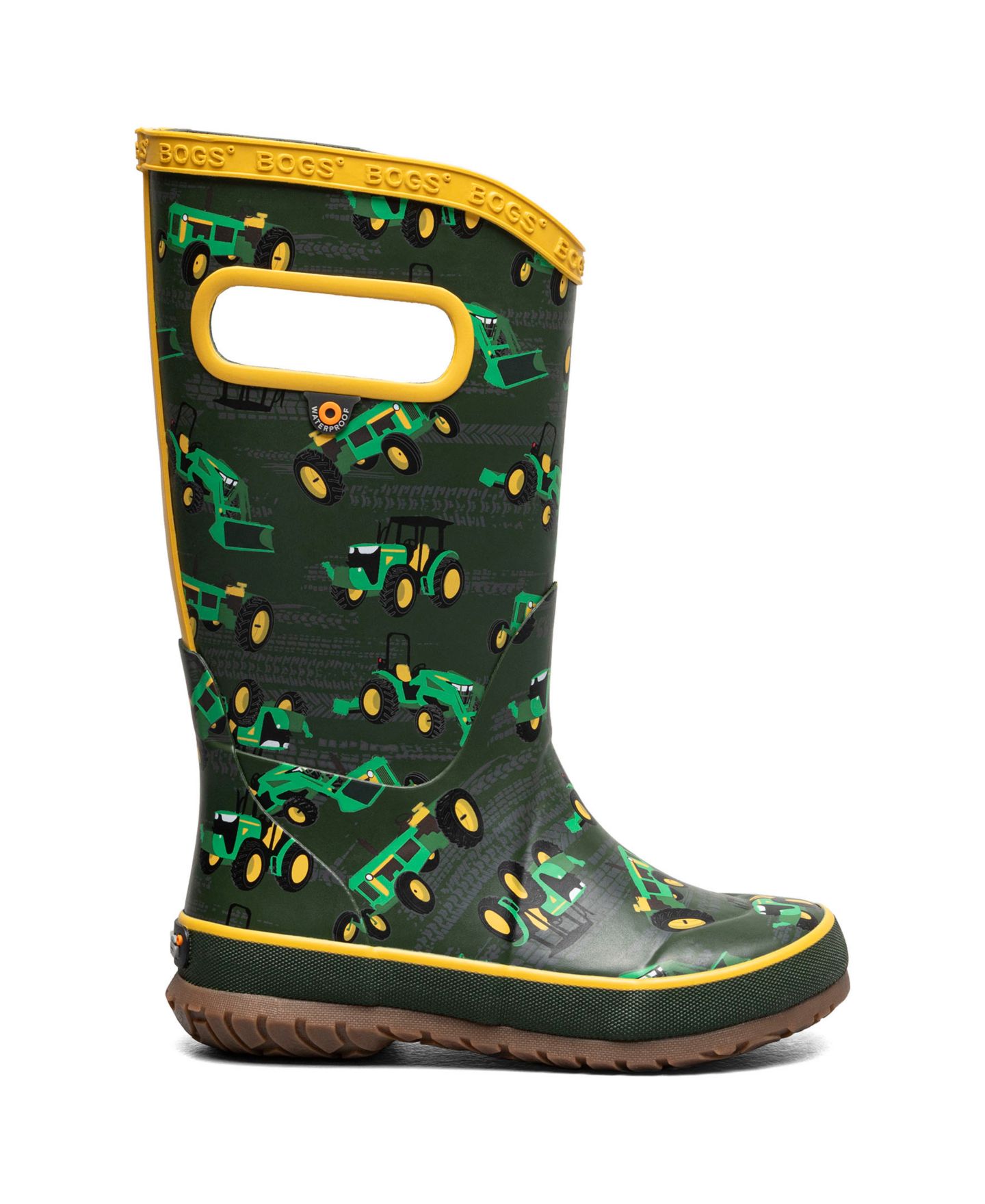 Ботинки BOGS Rainboot Tractor Boots для мальчиков, цвет: Зелёный разноцветный — фото 2