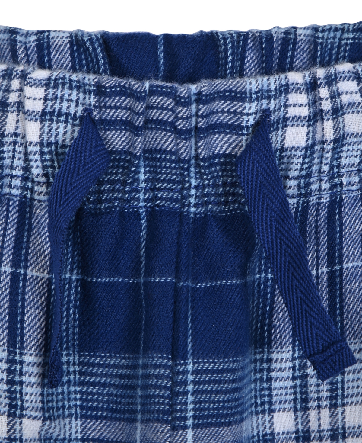 Max & Olivia Little And Big Boys 2-piece Solid Top And Plaid Jogger Pants Set In Blue