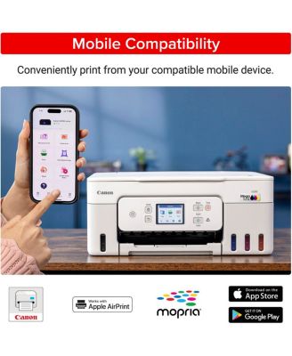 MegaTank PIXMA G3290 Wireless 3 In 1 White Printer with LCD Touchscreen