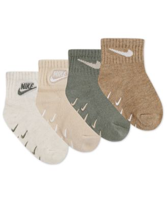 Baby and Toddler Kids 4-Pack Logo Gripper Socks