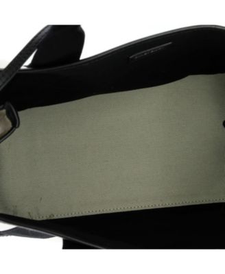 Medium Navy Cabas Canvas with Leather