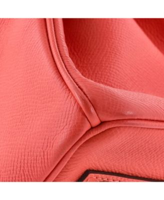 Pre-Owned Hermes Birkin 30 Handbag Red Epsom with Gold Hardware